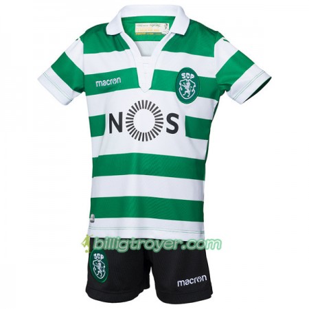 Billige Fotballdrakter Sporting CP Barn Hjemmedraktsett 2018/19 Kortermet